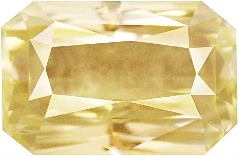 GemsNY 1.56 Carat Untreated Loose Yellow Sapphire Emerald Cut