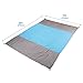 FYLINA Sand Free Beach Blanket Quick Drying Ripstop Nylon Compact Outdoor Picnic Beach Mat Size 7’x9′ with 4 Weightable Pockets + 4 Anchor Stakesthumb 2