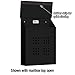 Salsbury Industries 4625BLK Traditional Mailbox, Decorative, Vertical Style, Black