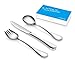 Artaste 56532 Rain 18/10 Stainless Steel 12-Piece Kids Flatware Set, Service for 4