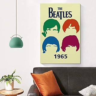 XYDQ Poster sur toile The Beatles Band 1965 et décoration murale – 40 x 60 cm - Les Beatles, Paul McCartney, John Lennon, RIngo Starr, George Harrison XYDQ Poster sur toile The Beatles Band 1965 et décoration murale - 40 x 60 cm – Image 4