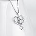 YFN My Heart Belongs to You Necklace Sterling Silver Heart Pendant Women Necklace 18