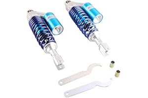 Mallofusa 320mm Pair Rear Motorcycle Shock Absorbers Suspension Eye to Clevis Universal for Kawasaki Honda Yamaha Suzuki Blue