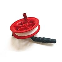 Dartphew Toys,Fashion Durable line Length 100M Twisted String Line Red Wheel Kite Reel Winder for Your Kids (Random Color Style )