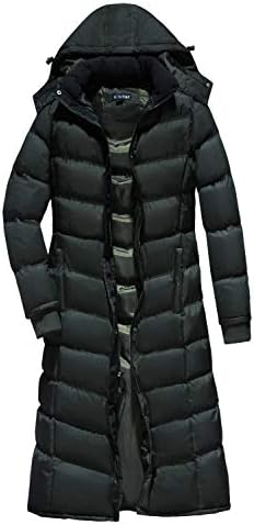 U2Wear Women's Water Resistance Puffer Winter Full Length Coat With Hood