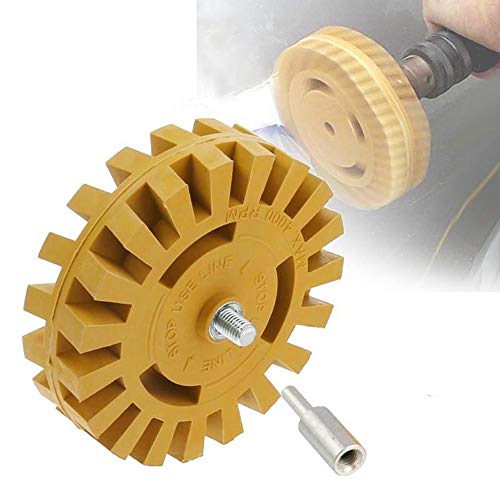 Muye 4"(100mm) Pneumatic Degumming Disc Universal Rubber Eraser Wheel For Remove Car Glue Adhesive Sticker Car Tire Polishing Wheel - Thumbnail 3