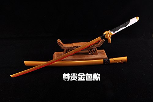 OW genji sword with sheath golden weapon Cosplay Prop