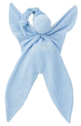 Cuski Organic Baby Lovie Blankie, Blue-ee