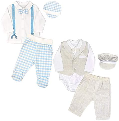 KittyKate Baby Suit, Boy's Suit, Organic Cotton, Body Vest, hat, Baby Set, Festive Newborn Boys, Set