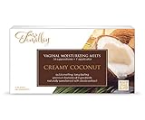 Femallay Creamy Coconut Vitamin E Vaginal Suppositories for Personal Moisturizing & Wellness with Organic Coconut Oil + Vitamin E + Other Botanical Ingredients, Box of 14 + Vaginal Applicator