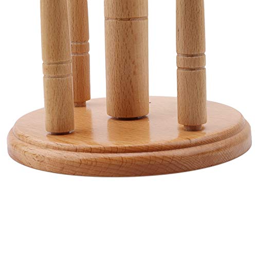 JISETY Wood Home Kitchen Mug Cup Funny Mugs Hanging Display Rack Drinkware Shelf Offee Tea Storage Holder Stand