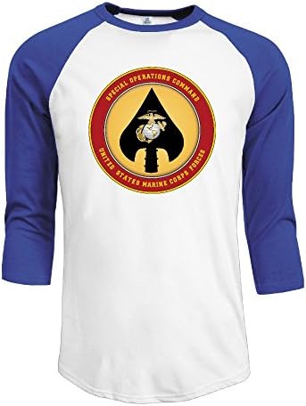 Men's United States Marine Corps Forces Special Operations Command Logo 3/4 Sleeve Raglan Baseball T Shirt