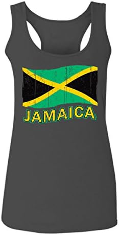 Jamaica Tee Jamaican National Country Flag Tee Carribean Women's Tank Top Racerback