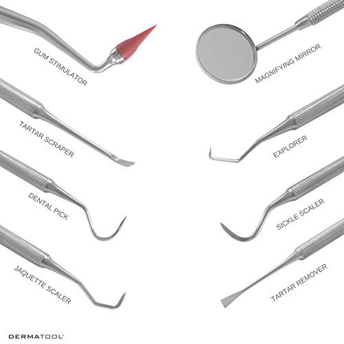 Complete Oral Care Cleaning Kit Professional Stainless Steel Dental Tools for Plaque, Tartar