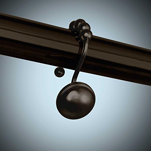 Alumia Dome Glide Shower Curtain Hooks (Set of 12) (Oil Rubbed Bronze)