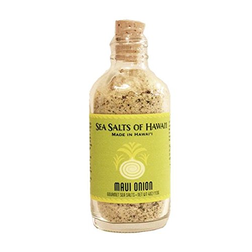 Sea Salts of Hawaii Maui Onion Flavored Hawaiian Sea Salt, 4 Ounce