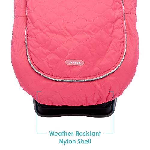 JJ Cole Car Seat Cover, Bright Pink Sassy Wave