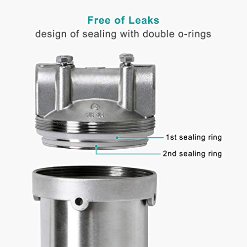 Hansing Gen2 Whole House Water Softener System, Double Softening for Bathroom, Dishwasher and Kitchen Sink, 3/4" FNPT
