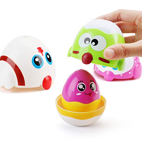 Amy & Benton Chicken Eggs Stacking Toy for 1 2 3 Year Old Nesting Toys for Baby and Toddlers Birthday Gift