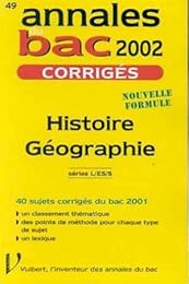Histoire-géographie, séries L-ES-S
