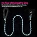 10 FT Strong Dog Leash Extra Heavy Duty Rock Climbing Rope Comfortable Padded Handle Highly Reflective Threads for Small Medium Large Dogs, 1/2 inch Diameter (Blue)