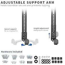VIVO Steel Soundbar Bracket Speaker Mount with