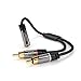 KabelDirekt – (0.5 feet Y Adapter (1 x 3.5mm Female to 2 x RCA Male) – Pro Series