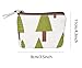 iSuperb Pack of 4 Canvas Coin Purse Change Cash Bag Forest and Animals Pattern Small Purse Wallets with Zipper 4.3x3.5 inch (Forest and Animals)