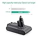 FirstPower 3.5Ah Dyson V6 Replacement Battery 21.6V Upgraded Li-ion Battery 595 650 770 880 Compatible with DC58 DC59 DC61 DC62 Animal DC72 Series Handheld Dyson Replacement Battery
