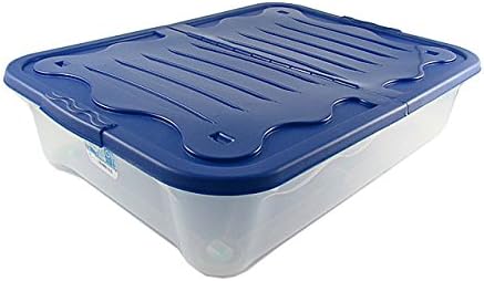 House & Style Vulcano Box Storage Duo LG, Azul, 80 x 60 x 17 cm, 1 unidad: Amazon.es: Hogar
