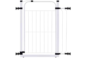 Grade Portão Proteção Pet e Criança 84cm Sem Furos Sistema de Pressão (Branco)
