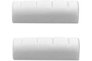 Soundspire Bone Banjo Nut, 2-Piece Head Nut for 5 String Banjo (Replacement Kit)