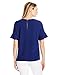 Amazon Brand - Lark & Ro Women's Flutter Sleeve Top with Keyhole Back