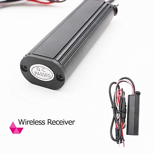 Accent Glow Neon Light Control - 4 Key Controller Remote Control Kit for Motorcycle RGB LED Strips Under Glow Neon Pod Lights