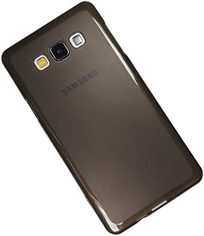 A7 Case, Samsung Galaxy A 7 Matt Aqua, Mobile Soft Jelly Case - Retail Packaging (Light Black)