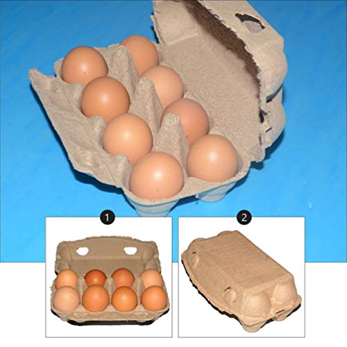 Cabilock Eierkartons Papierzellstoff Eierpappen Eierhöcker Eierlagen Eierschachteln Eierhalter Eier Aufbewahrungsbox mit… – Bild 5