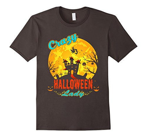 Crazy Halloween Lady T-Shirt Costumes For Women Girl Party