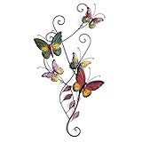 Elegant Metal Butterfly Sculpture Home Wall Decoration Nature Themed 29