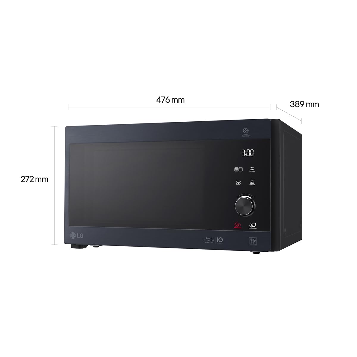 LG Electronics MH6565CPB Mikrowelle mit Grill/ǀ Stiftung Warentest Testsieger ǀ 25 L ǀ / 1000W/ schwarz 5