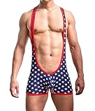 S Forever Men's Sexy Sports Jockstrap Jumpsuit,USA