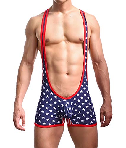 S Forever Men's Sexy Sports Jockstrap Jumpsuit,USA