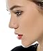 Tornito 20G 20Pcs Nose Ring CZ Nose Stud Retainer L Shaped Nose Piercing Jewelry Set Stainless Steel Silver Tone