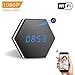 Mini Camera Clock-ENKLOV HD 1080P WiFi Smart Mirror Clock with Night Vision Two-Way Audio Motion Detection Colorful LED light,for Wall and Desk,Perfect Gift …