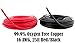 16 AWG (American Wire Gauge) Pure Copper Primary Cable for Car Audio Speaker Amplifier Remote 12volt Automotive Trailer Wiring 25 feet Red, 25 ft Black Combo (Also in Yellow & Blue)