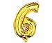 Babytree Numbers 0-9 Birthday/Party Balloons (6), 40