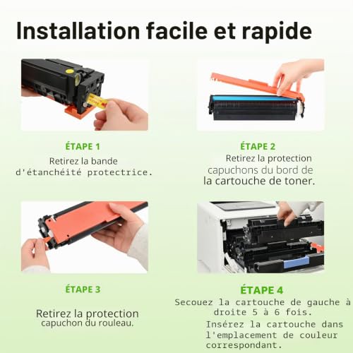 swiss toner 219X (with Chip) Compatible for HP 219X Toner Set for HP Color LaserJet Pro MFP 3302FDWG MFP 3302FDNG MFP 3302SDWG for 219A 219X W2190X W2191X W2192X W2193X
