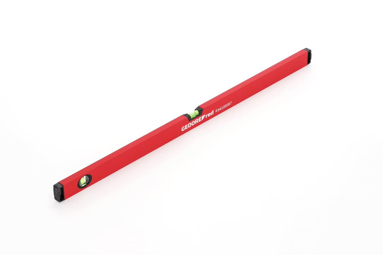 GEDORE red Spirit level, 1000 mm long, Vertical and horizontal vials, Measurement accuracy +/- 0.5 mm/m, R94100087