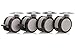 Katu BK-GB6005-23 Set of 4 Furniture Swivel Plate Caster with Brake for hardwood floors, Diameter 2 3/8