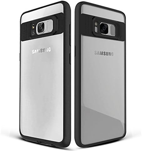 Galaxy S8+ Case,LJKEN Ultra Thin, High Definition Transparent Back Cover, Back Hard Panel, Soft Rubber Frame, Shock Protection Case For Samsung Galaxy S8 Plus 2017- Black