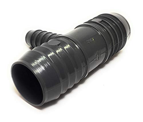 Spears 1401 Series PVC Tube Fitting, Tee, Schedule 40, Gray, 1-1/2" x 3/4" Barbed - Thumbnail 5